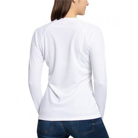 UV Shirt Dames Wit lange mouw - outdoor