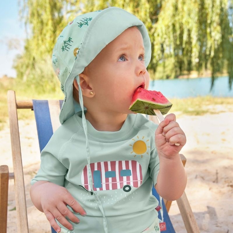 UV Shirt Caravan - Mint - korte mouw - Lasssig - UPF50+ UV Shirt Caravan - Mint - korte mouw - Lasssig - UPF50+