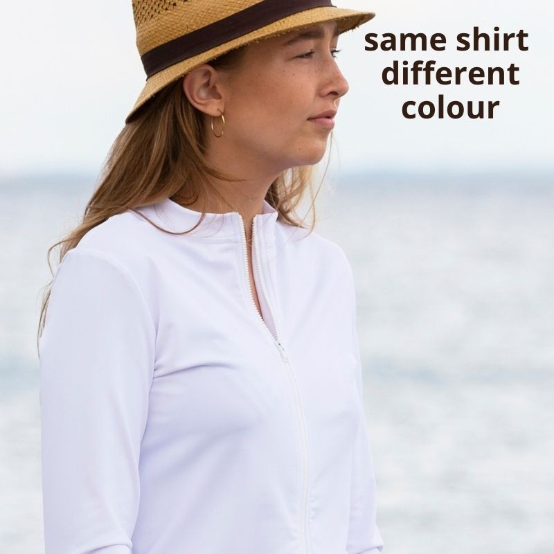 UV shirt Blue met rits; Dames (13+ jaar), UV shirts, UV shirt Dames, Volwassenen (13+), Dames UV Shirts Petit Crabe UV shirt Blue met rits; Dames (13+ jaar), UV shirts, UV shirt Dames, Volwassenen (13+), Dames UV Shirts Petit Crabe