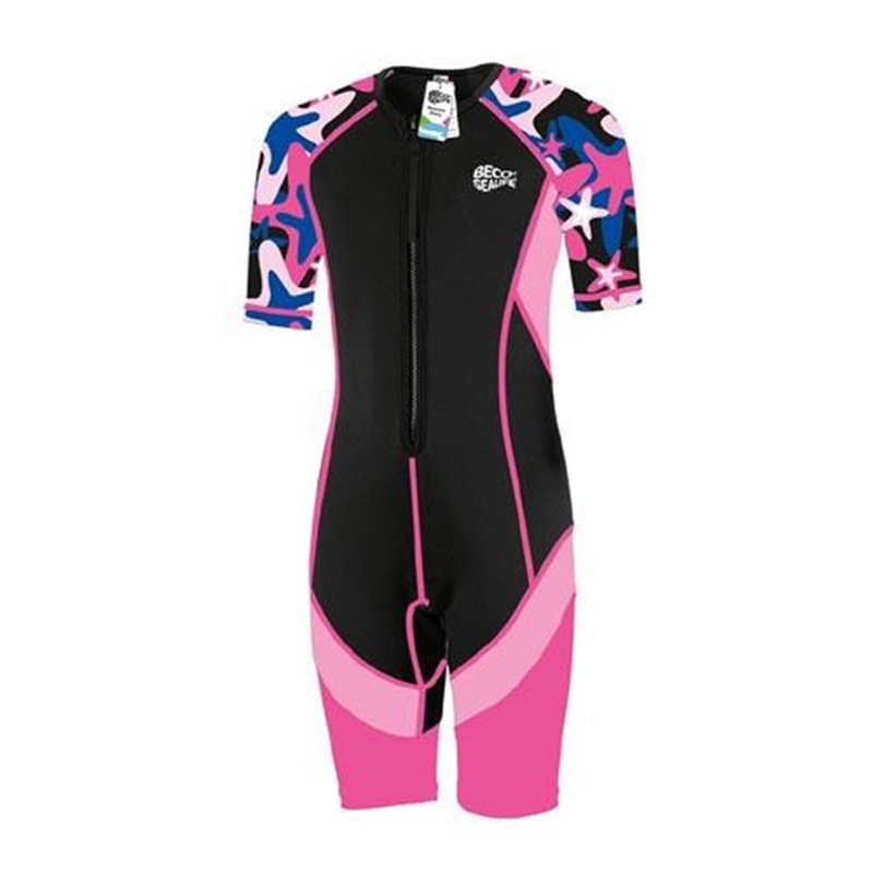 Kinder Wetsuit Zwart, roze & rood Kinder Wetsuit Zwart, roze & rood