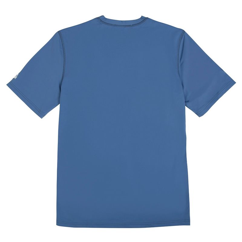 UV Shirt Heren Nordic Blue - korte mouw; UV shirts, Zwemkleding heren, UV shirt heren, Volwassenen (13+), Heren UV Shirts Petit 