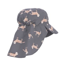 Zonnepet Tiger met nekflap - grey Zonnepet Tiger met nekflap - grey