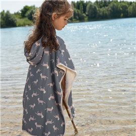 Badponcho Tiger - grey Badponcho Tiger - grey