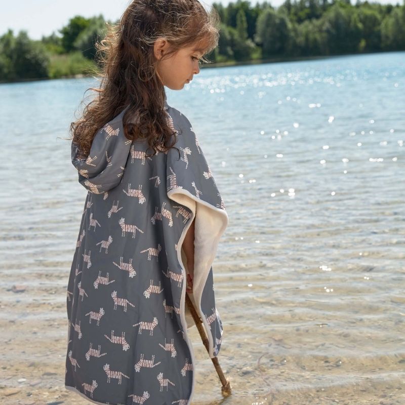 Badponcho Tiger - grey Badponcho Tiger - grey
