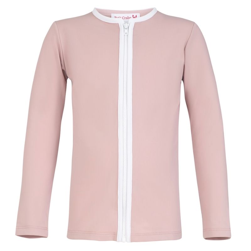 UV shirt Rose Nude met rits - lange mouw UV shirt Rose Nude met rits - lange mouw