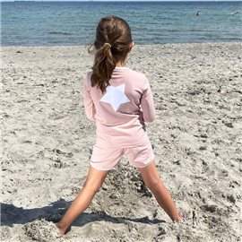 UV shirt Rose Nude met rits - lange mouw UV shirt Rose Nude met rits - lange mouw
