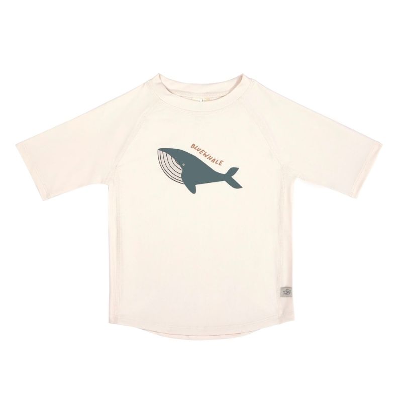 UV Shirt Whale korte mouw - milky