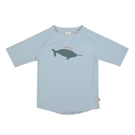UV Shirt Whale korte mouw - light blue