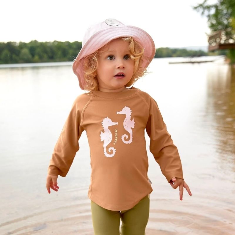 UV shirt Seahorte lange mouw - caramel