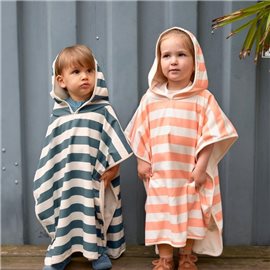 Badponcho UPF80+ Stripes - milky/blue 12M-36M Badponcho UPF80+ Stripes - milky/blue 12M-36M