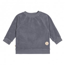 Badstof sweater - antraciet