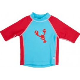 UV shirt aqua red lobster