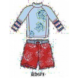 UV shirt & boardshort Red Tortoise (lange mouw) UV shirt & boardshort Red Tortoise (lange mouw)