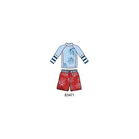 UV shirt & boardshort Red Tortoise (lange mouw) UV shirt & boardshort Red Tortoise (lange mouw)