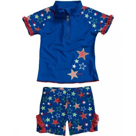 UV shirt en zwemshort Stars