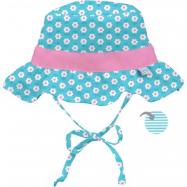 Baby zonnehoedje Aqua Daisy-dubbelzijdig