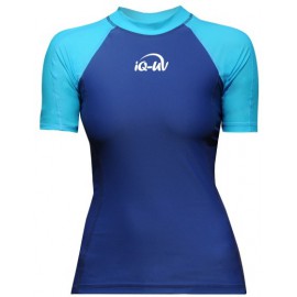UV Shirt dames Slim Fit Navy Turquoise IQ UV