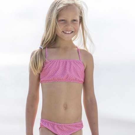 Warmte Verandering Onderstrepen Meisjes bikini Pink Flower | grote collectie bikini's - StoereKindjes