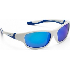 Zonnebril kind - White & Blue - Blue Revo - 3-6 years - Koolsun -- SPORT