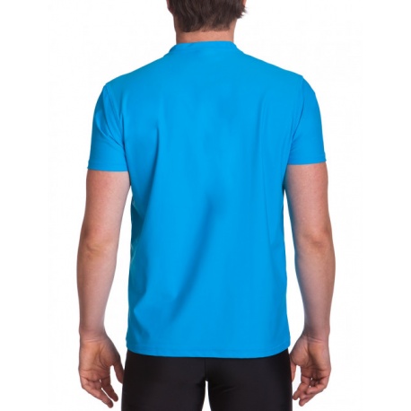 UV Shirt heren Hawaii Blue V-Hals UV Shirt heren Hawaii Blue V-Hals