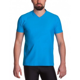 UV Shirt heren Hawaii Blue V-Hals UV Shirt heren Hawaii Blue V-Hals