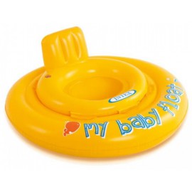 Baby zwemzitje Intex geel rond