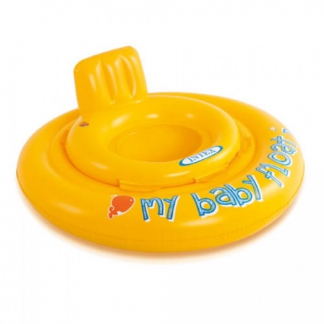 Baby zwemzitje Intex geel rond