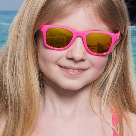 Zonnebril - Neon Pink - 3-10 years - Koolsun - WAVE