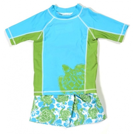 UV shirt & boardshort Green Turtle