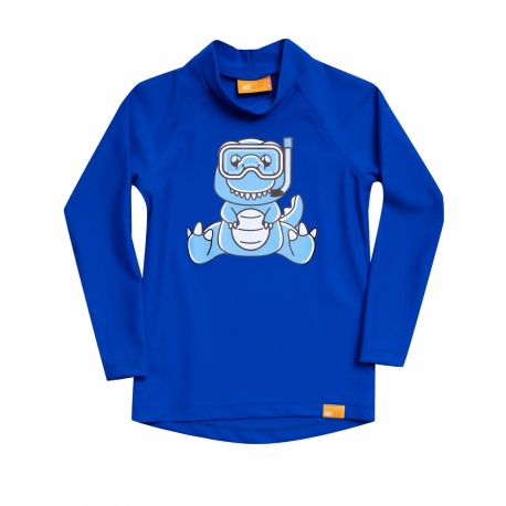 UV shirt Dino Blue - lange mouw