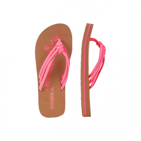 Ditsy Sandals - Shocking Pink