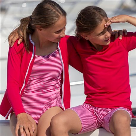 UV shirt Amaranth met rits - lange mouw UV shirt Amaranth met rits - lange mouw