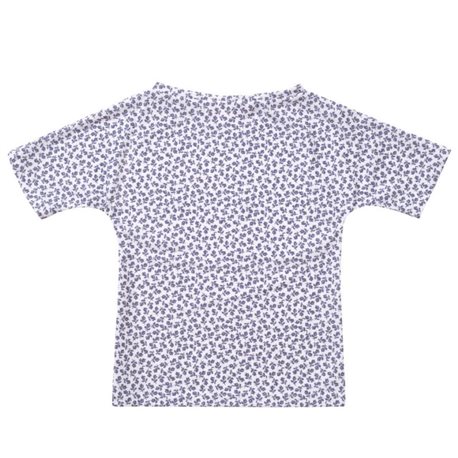 UV Shirt Grey Flowers - korte mouw UV Shirt Grey Flowers - korte mouw