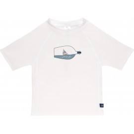 UV shirt Ship in a bottle - White