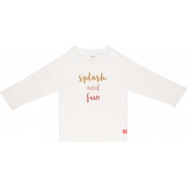 UV shirt Splash & Fun - lange mouw - White Pink
