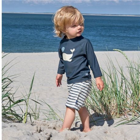 UV shirt Whale - lange mouw - Blue UV shirt Whale - lange mouw - Blue