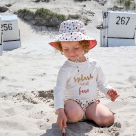 UV shirt Splash & Fun - lange mouw - White Pink UV shirt Splash & Fun - lange mouw - White Pink