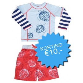 UV shirt & boardshort Red Tortoise (lange mouw) UV shirt & boardshort Red Tortoise (lange mouw)