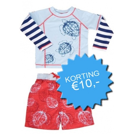 UV shirt & boardshort Red Tortoise (lange mouw) UV shirt & boardshort Red Tortoise (lange mouw)